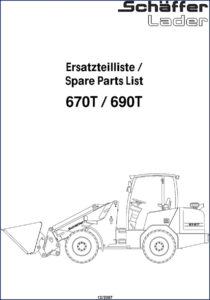 schäffer 670t 690t 2007 parts catalog, schäffer parts catalog, schäffer 670t