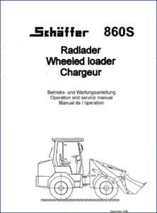 schäffer 860s 1995 operators manual, schäffer manual, schäffer 860s