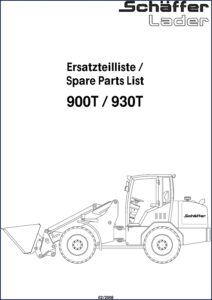 schäffer 900t, 930t 2008 parts catalog, schäffer parts catalog, schäffer 900t,