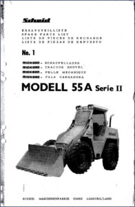 scheid 55a serie ii parts catalog, scheid parts catalog, scheid 55a