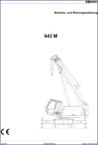 sennebogen 643 m 2007 operators manual, sennebogen manual, sennebogen 643
