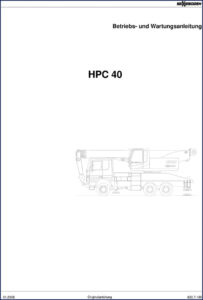 sennebogen hpc 40 2006 operators manual, sennebogen manual, sennebogen hpc