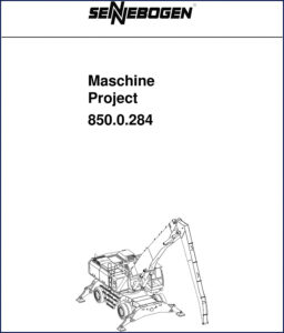 sennebogen project 850.0284 2008 parts catalog, sennebogen parts catalog, sennebogen project