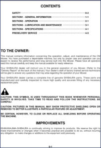 shibaura cm 214 operators manual, shibaura manual, shibaura cm