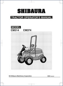 shibaura cm314/cm374 operator manual, manual,  cm314/cm374