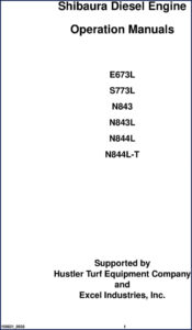 shibaura s773l n843 n843l e673l n844l operators manual, shibaura manual, shibaura s773l