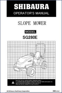 shibaura sg280 operators manual, shibaura manual, shibaura sg280