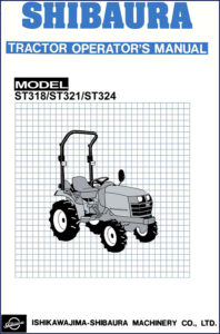 shibaura st318, st321, st324 operators manual, shibaura manual, shibaura st318,