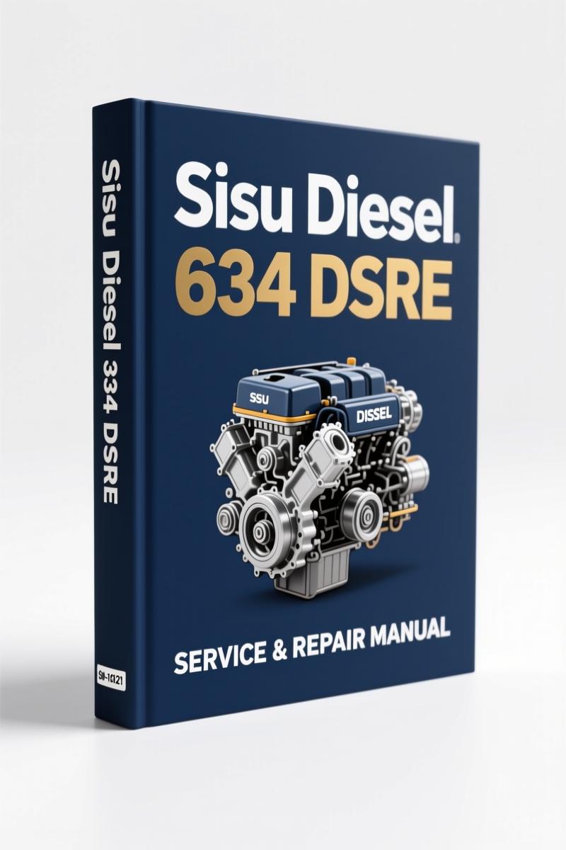 Sisu Diesel 634 DSRE parts catalog page showing cylinder block assembly with part numbers and notes in four languages