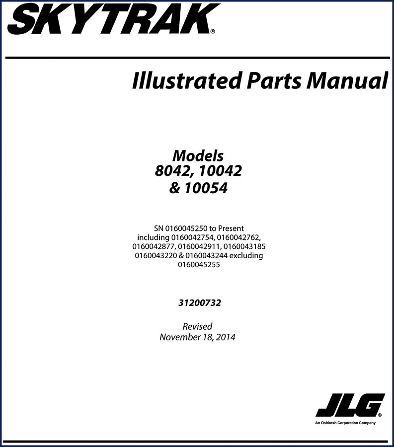 skytrak 8042, 10042, 10054 2014 parts catalog, skytrak parts catalog, skytrak 8042,