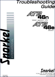 snorkel atb 46n, atb 46e 2005 troubleshooting manual, snorkel manual, snorkel atb