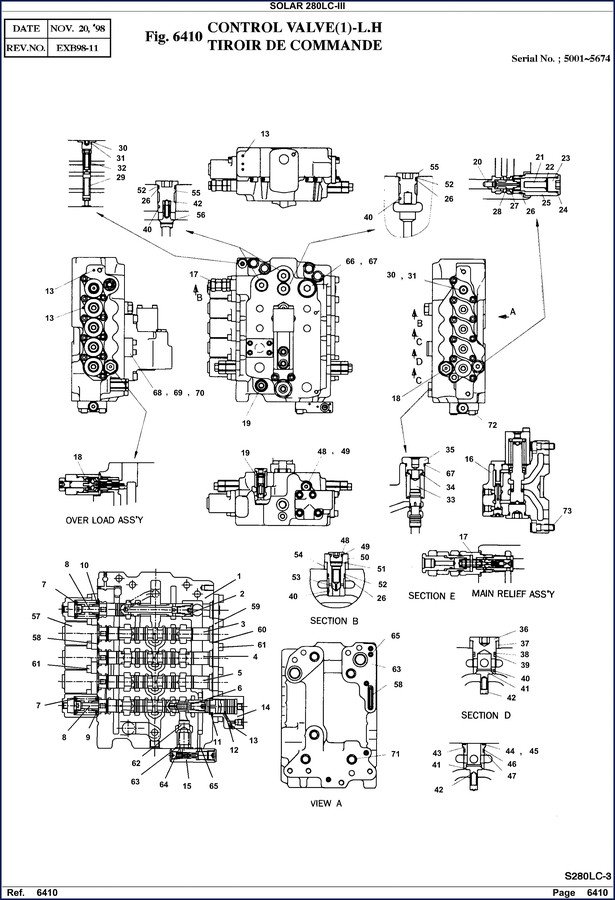 solar 280 1998 parts catalog, solar parts catalog, solar 280