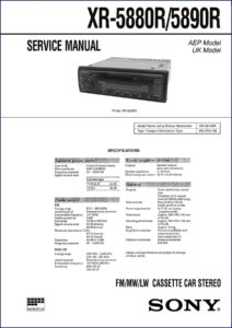 sony xr, sony manual