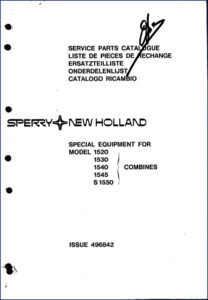 sperry new holland 1520, sperry new holland manual, sperry new holland new