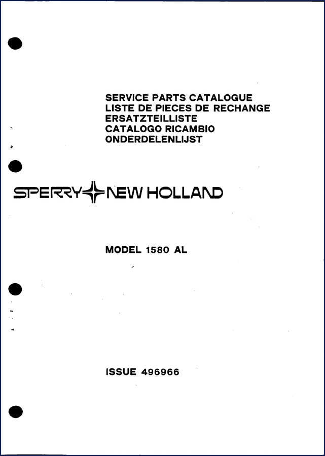 sperry new holland 1580 al parts catalog, sperry new holland parts catalog, sperry new holland new