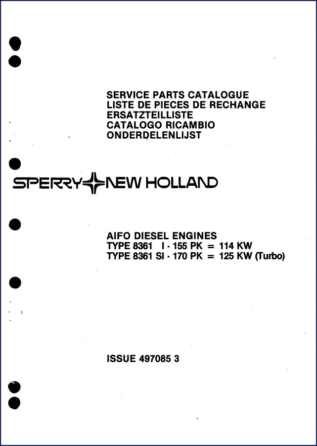 sperry new holland 8361, 8361 si parts catalog, sperry new holland parts catalog, sperry new holland new