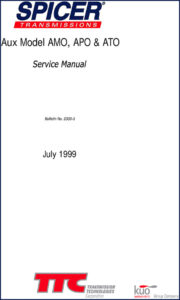 dana spicer amo apo ato 1999 service manual, dana spicer service manual, dana spicer spicer