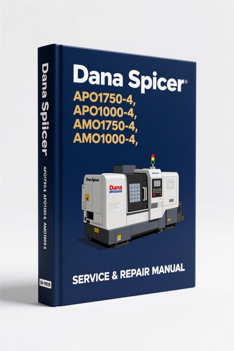 dana spicer apo1750, dana spicer manual, dana spicer spicer