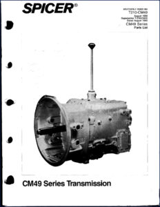 dana spicer cm49, 4954, dana spicer manual, dana spicer spicer