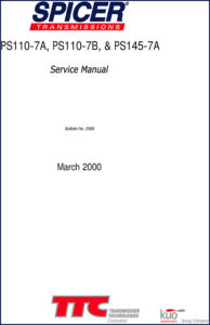 dana spicer ps110, dana spicer manual, dana spicer spicer