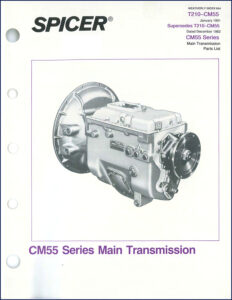 dana spicer t210 cm55 1991 parts catalog, dana spicer parts catalog, dana spicer spicer