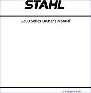 stahl 3200 series 2004 operators manual, stahl manual, stahl 3200
