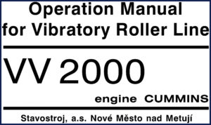 stavostroj vv 2000 operators manual, stavostroj manual, stavostroj vv
