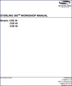 sterling coe 45, coe 50, coe 30 2007, sterling workshop manual, sterling coe