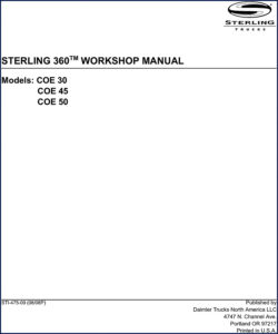 sterling coe 45, coe 50, coe 30 2008, sterling workshop manual, sterling coe