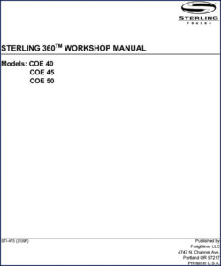 sterling coe 40, coe 45, coe 50 2006, sterling workshop manual, sterling coe