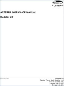 sterling mx workshop manual, sterling workshop manual, sterling mx