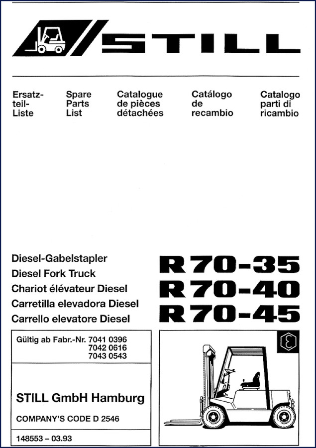 still r70, still manual