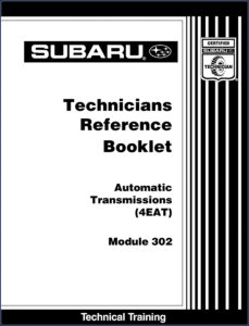 subaru 4eat 2001 training manual, subaru manual, subaru 4eat