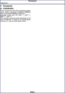 2011 subaru impreza wrx sti service manual, subaru service manual, subaru subaru