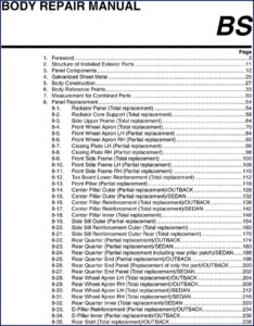 subaru outback & sedan repair manual, subaru repair manual, subaru outback