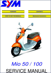 sym mio 50 mio 100 service manual, sym service manual, sym mio