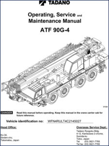 tadano atf 90g, tadano manual, tadano atf