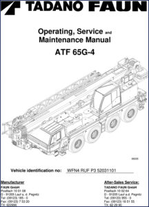 tadano faun atf 65g, tadano faun manual, tadano faun faun