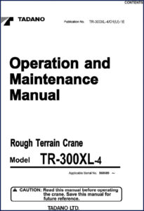 tadano tr, tadano manual