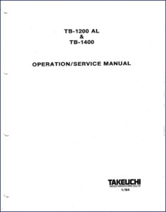 takeuchi tb, takeuchi manual