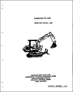 takeuchi tb 1400 1983 parts catalog, takeuchi parts catalog, takeuchi tb