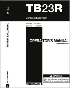 takeuchi tb23r operators manual, takeuchi manual, takeuchi tb23r