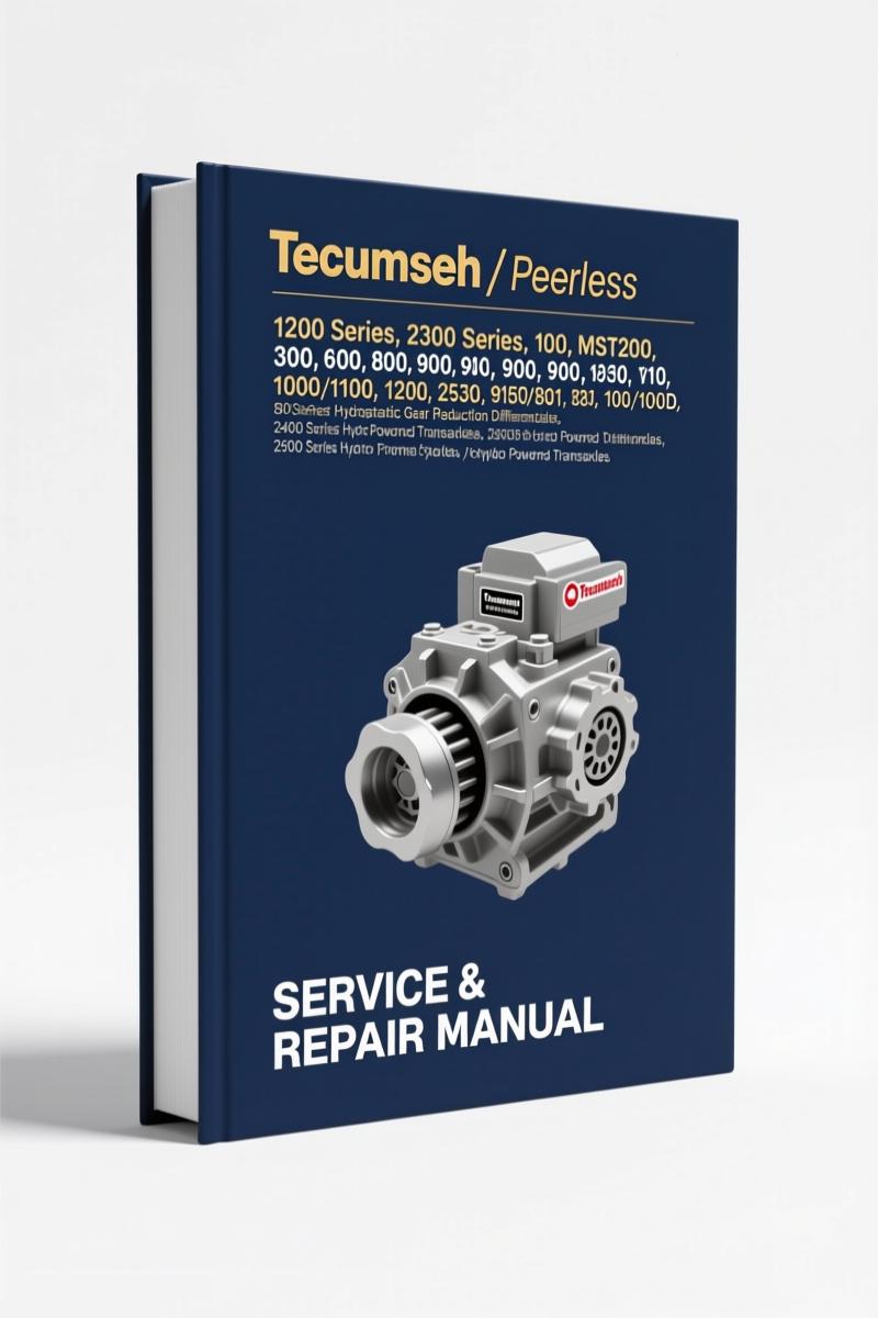 tecumseh / peerless 1200 series, 2300 series, 100,, tecumseh / peerless manual, tecumseh / peerless /