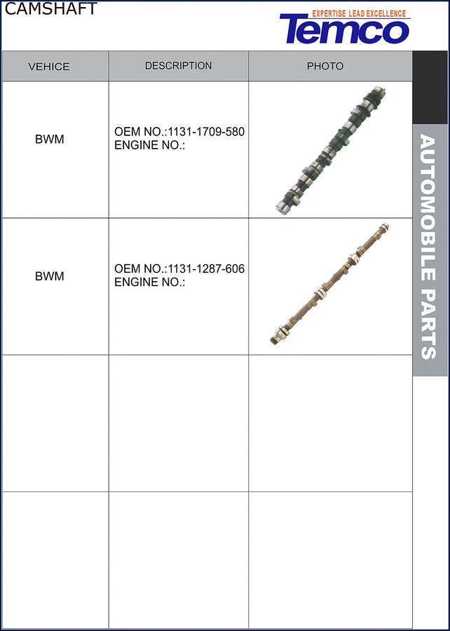 temco bwm, cherokee, chery parts catalog, temco parts catalog, temco bwm,
