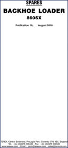 terex 860sx 2010 parts catalog, terex parts catalog, terex 860sx