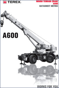 terex a600 technical manual, terex manual, terex a600
