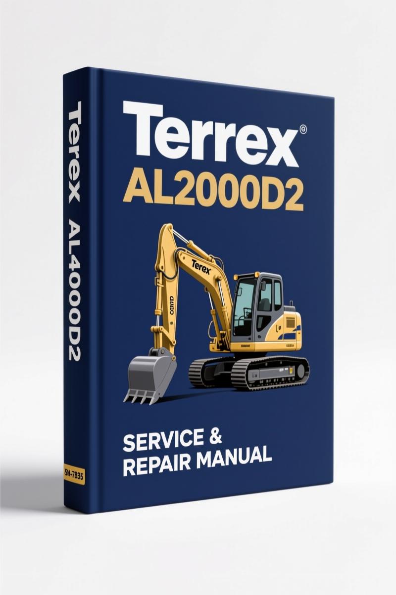 terex al4000d2 2008 service manual, terex service manual, terex al4000d2