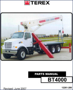 terex bt4000 2007 parts catalog, terex parts catalog, terex bt4000