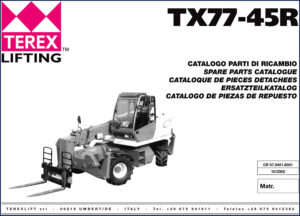 terex lifting tx77, terex lifting manual, terex lifting lifting