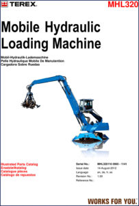 terex mhl320 2012 parts catalog, terex parts catalog, terex mhl320